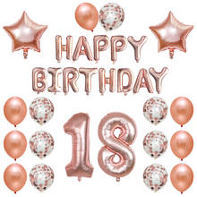 Juego de globos digitales con letras de feliz cumpleaños, globos de aluminio de 30 pulgadas, helio, estrella, Baby Shower, 30, 31 unids/set 2024 - compra barato