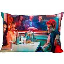 Наволочка ShunQian Riverdale TV, 45x35 см (одна сторона), декоративная прямоугольная Наволочка на молнии с 3D принтом, наволочка из сатиновой ткани 2024 - купить недорого