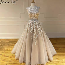 Serene Hill Champagne A-Line Sexy Prom Dresses 2021 Beaded Lace  Flower Graduation School Party Gowns LA71177 2024 - buy cheap