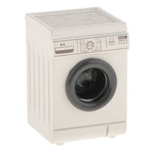 Dollhouse Miniature Modern Rolling Washing Machine Model White For 1/12 Kits 2024 - buy cheap