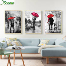 Diy Diamond Painting Red umbrella Couple 5D Full Drill mosaic diamant Embroidery Home Decor romantic lover 3pcs/set ML1015 2024 - buy cheap