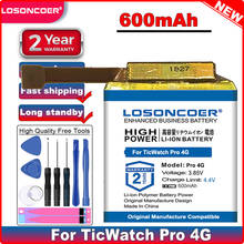 LOSONCOER SP452929SF Battery 600mAh Battery for TicWatch Pro 4G Watch Smartwatch Li-Po Polymer Batteries 2024 - buy cheap