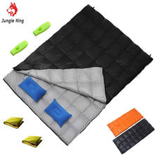 Double Ultralight Outdoor Camping Double Down Sleeping Bag Widened Envelope Four Seasons Goose A Pair Down Sleeping Bag 1.85kg 2024 - buy cheap