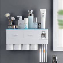 Magnetic Toothbrush Holder Adsorption Inverted Toothpaste Dispenser Wall Mount Makeup Storage Organizer Rack for Bathroom shelf 2024 - buy cheap