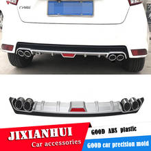 For Toyota Yaris Body kit spoiler 2014-2017 For Toyota Yaris ABS Rear lip rear spoiler front Bumper Diffuser Bumpers Protector 2024 - buy cheap