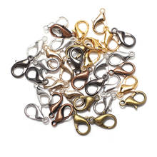 Cierres de langosta de Metal para pulseras, accesorios de cierre de cadena, accesorios para fabricación de joyas al por mayor, 5x50/6x120/8x14m, 50 Uds. 2024 - compra barato