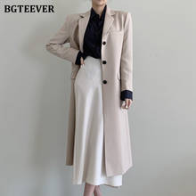 BGTEEVER Elegant Single-breasted Women Windbreaker Long Sleeve Loose Solid Trench Coats Female Outwear Autumn Winter 2020 2024 - buy cheap