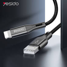 Yesido USB Cable For iPhone 12 11 Pro Max X XR XS 8 7 6 6s 5s iPad Fast Data Charging Charger USB Wire Cord Mobile Phone Cables 2024 - buy cheap