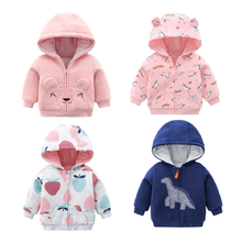 Criança menina menino roupas de bebê primavera e outono acolchoado jaqueta hoodies crianças roupas para o bebê de 6 meses a 3 anos 2024 - compre barato
