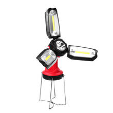 LED COB Work Light Flashlight Rechargeable Camping Hiking Emergency Light Stand USB Portable Folding Outdoor Lighting Lanterns 2024 - buy cheap