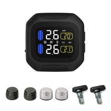 M3 Waterproof Motorcycle Real Time Tire Pressure Monitoring System TPMS Wireless LCD Display Internal External TH/WI Sensors 2024 - buy cheap