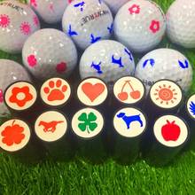 Пластиковый мяч для гольфа + Силиконовая печать маркер награда подарок для Гольфиста 2024 - купить недорого