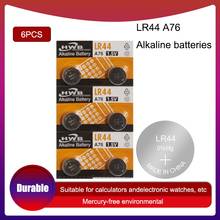 6 шт./лот LR44 для щелочной кнопочной батареи Maxell 1,5 в, литиевые монетные батареи A76 AG13 G13A LR44 LR1154 357A SR44 0% Hg 2024 - купить недорого