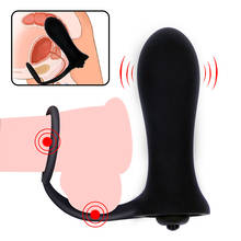 10 velocidades vibrador plugue anal, brinquedos sexuais para homens/mulheres, massagem corporal de silicone, produtos sexuais para adultos 2024 - compre barato