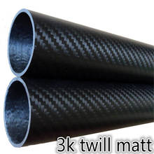 3k rolo envolvido 100% puro tubo de fibra de carbono 55mm * 53mm * 1000mm 3k acabamento mate 55*53*1000 2024 - compre barato