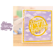 Happy Birthday Day Artistic Words Letters Metal Cutting Dies Scrapbooking Album Paper DIY Cards Crafts Embossing Dies New 2019 2024 - buy cheap