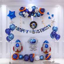 Космические вечерние воздушные шары астронавта, воздушные шары из фольги, арки, гирлянды, вечерние, для мальчиков, для детей, для дня рождения, гелиевые глобусы 2024 - купить недорого