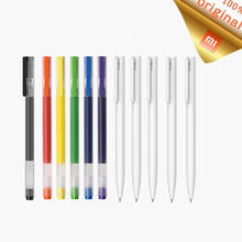 Xiaomi mijia caneta escolar de gel, canetas de assinatura em tinta preta/azul/colorida, caneta mi fofa 0.5mm, acessórios de escritório kawaii 2024 - compre barato