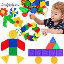 Bloques geométricos Montessori para niños, juguetes educativos para aprendizaje temprano, 30 Uds. 2024 - compra barato