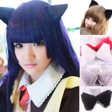 Lolita Anime Cosplay Long Fur Fox Ears Hair Clip Party Neko Cat Ear 2024 - buy cheap