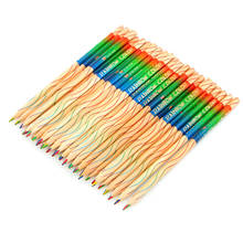 Lote de 10 lápices de colores con arco iris para dibujar, Material Escolar para Sagitario, suministros escolares, 4 en 1 2024 - compra barato