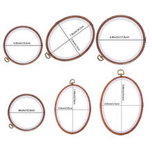 10.2cm-24.6cm Sewing Tool Round Embroidery Hoops Frame Set Plastic Embroidery Hoop Rings For DIY Cross Stitch Needle Craft Tool 2024 - buy cheap