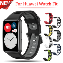 Watchband For HUAWEI Watch Fit Strap Silicone Wrist Band Replacement Bracelet Wrist band Sports Woman Man Soft Correa With tools 2024 - buy cheap