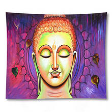 Buddha Hanging Tapestry Wall Cloth Psychedelic Tablecloth For Bedroom Living Decoration Customize Pattern And Sizes 2024 - buy cheap