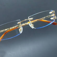 Gafas de sol transparentes sin montura para hombre, montura óptica de diseñador de marca, gafas de ordenador, marcos de cristal Carter 2024 - compra barato
