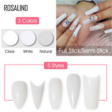 ROSALIND Fake Nails With Gel Polish 30/100/150 pcs Set Artificial Press On Nails Clear Tips For Design  Full Cover False Nail 2024 - buy cheap