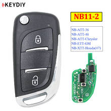 KEYDIY-mando a distancia multifuncional, 2 botones, NB11-2, serie NB, Universal, para KD900, URG200, KD-X2, todas las funciones 2024 - compra barato