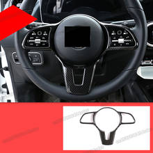 carbon fiber abs car steering wheel trims for mercedes benz B class 2019 2020 2021 2022 w247 180 220 250 4matic accessories auto 2024 - buy cheap