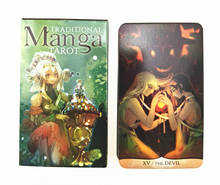 Cartas de Tarot de Manga tradicional, guía en PDF, cartas de oráculo en inglés, juego de mesa de baraja de Tarot para uso personal 2024 - compra barato
