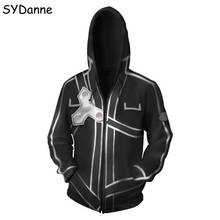 Anime Sword Art Online Hooded Sweater Cosplay Costume Kirigaya Kazuto Kirito Hoodies Sweatshirt Zipper Jacket Coat For Men Women Buy Cheap In An Online Store With Delivery Price Comparison Specifications Photos