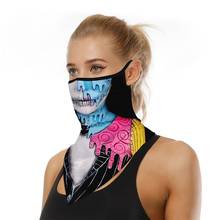 Máscara facial moda triângulo meia face protetor solar para adultos masculino feminino lenço de bandanas ciclismo pendurado orelha máscara facial reutilizável 2024 - compre barato