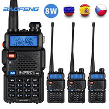 Baofeng-walkie-talkie de alta potencia, 5W/8W, uv-5r, Radio CB Ham portátil, 10km, Radio bidireccional, transceptor uv5r FM, 4 Uds. 2024 - compra barato