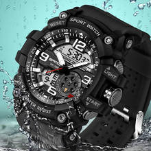 SANDA 759 Sports Men's Watches Top Brand Luxury Military Quartz Watch Men Waterproof S Shock Wristwatches relogio masculino 2019 2024 - buy cheap
