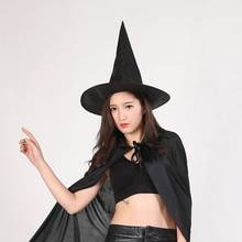 Halloween Witch Hat Pumpkin Spider Web Wizard Cap Party Masquerade Cosplay Costume 2024 - buy cheap