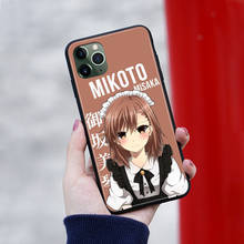 Mikoto-funda de teléfono Misaka anime, carcasa para iPhone SE 6s 7 8 Plus X XR XS 11 Pro Max Samsung S Note 8 9 10 20 Plus ultra 2024 - compra barato