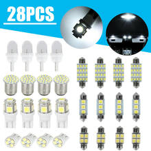 New 28 Pcs Automobile Led Combination Lamp Car Interior Light Bulbs Kit For Dome License Plate Lamp Accessories 2024 - buy cheap