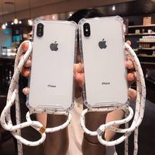 For Huawei P10 Lite Plus P20 Lite Nova Lite 3E Strap Cord Chain Phone Case Carry Necklace Lanyard Clear Cover Cases 2024 - buy cheap