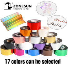 ZONESUN-rollos de papel de aluminio para impresora en caliente, rollo de papel de aluminio dorado y plateado de 5cm para máquina de impresión en caliente, papel artesanal para tarjetas Diy 2024 - compra barato