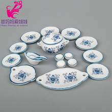 Mini tableware for dollhouse decoratioin accessories for 1/12 1/8 bjd barbie blythe doll house dinner set diy 2024 - buy cheap