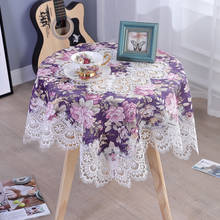 Nova toalha de mesa impressa à prova de óleo engrossado toalha de mesa toalha de mesa idílica laço impresso toalha de mesa 2024 - compre barato