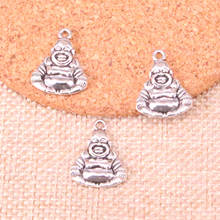Подвеска из цинкового сплава талисманы Будда для ожерелья, сережек, браслетов, ювелирных изделий ручной работы, 20 х16 мм, 54 шт. 2024 - купить недорого