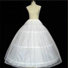 Jaqueta de osso para baile de casamento, plus size, em estoque, 3 casacos de crinolina, para vestido de noiva, acessórios de saia 2024 - compre barato