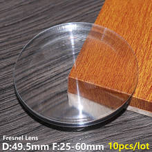Fresnel lens D49.5mm F25-60mm focal lengths Flashlight for led light adjusting beam Stage lights Spotlight Customizable 2024 - buy cheap