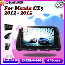 Radio Multimedia con GPS para coche, Radio con reproductor, Android 10,0, 2 din, dvd, para Mazda CX5, CX-5, CX 5, 2012, 2013, 2014, 2015 2024 - compra barato
