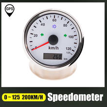 GPS Speedometer 85mm speed gauge With Red Yellow Backlight Left Right Turning Light For Car Boat Truck Overspeed Buzzer Alarm 2024 - buy cheap