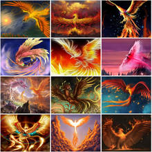 DIY Diamond Painting Embroidery Phoenix Home Decoration Poster 5D Mythical Beast Cross Stitch Mosaic Picture Wall Sticker Art 2024 - buy cheap